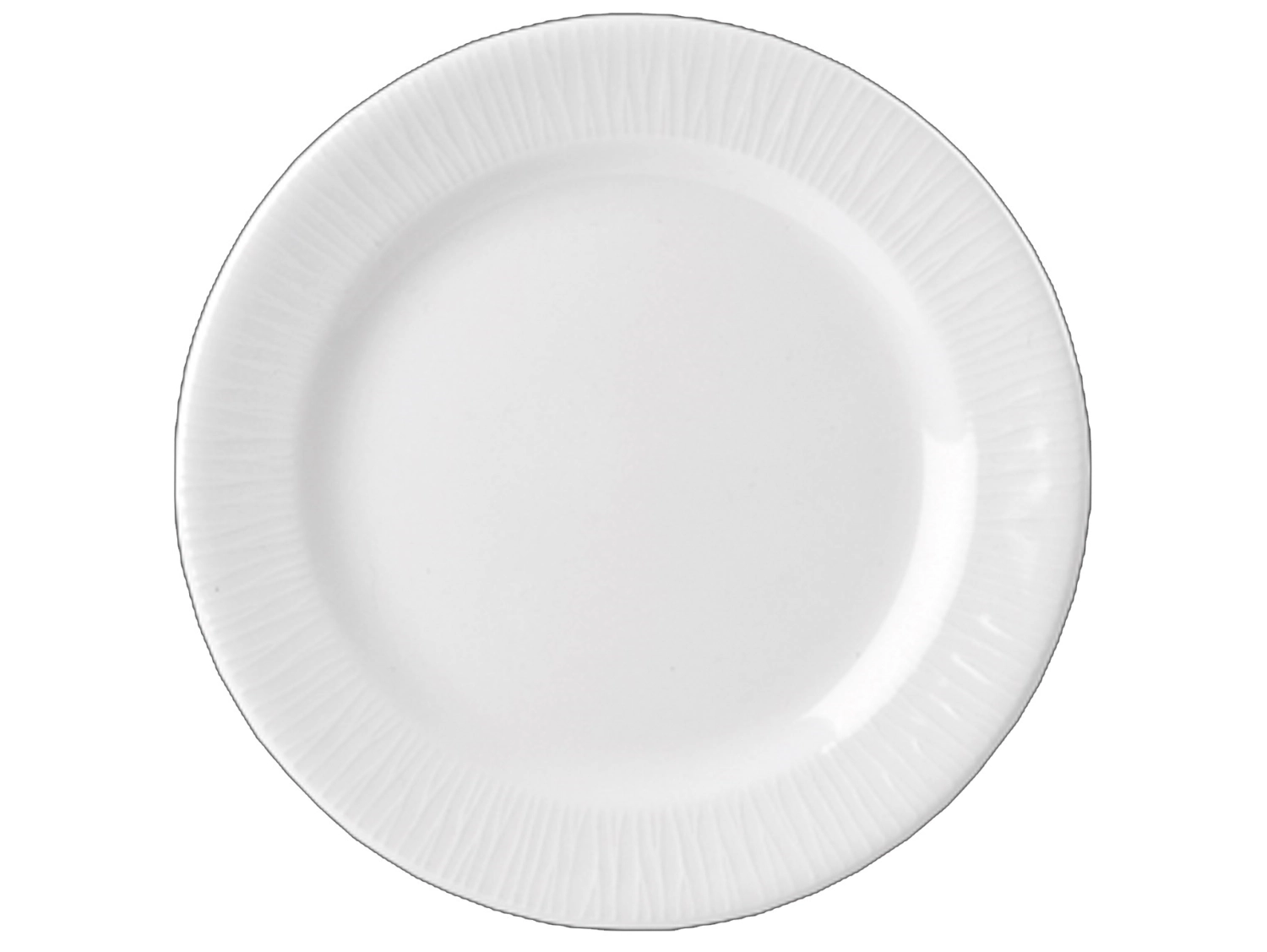 Bamboo White Teller flach Fahne schmal