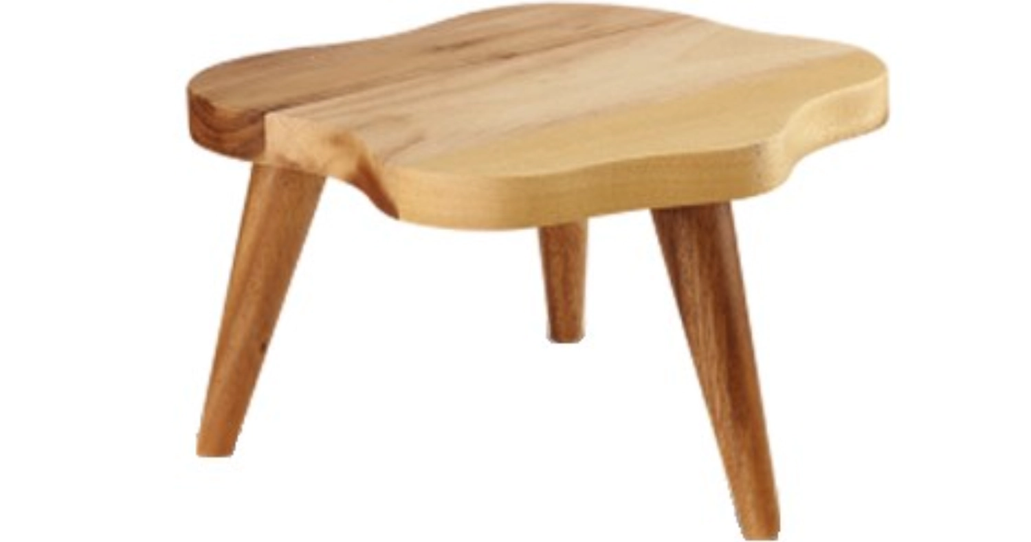 Tabouret en bois de presentation