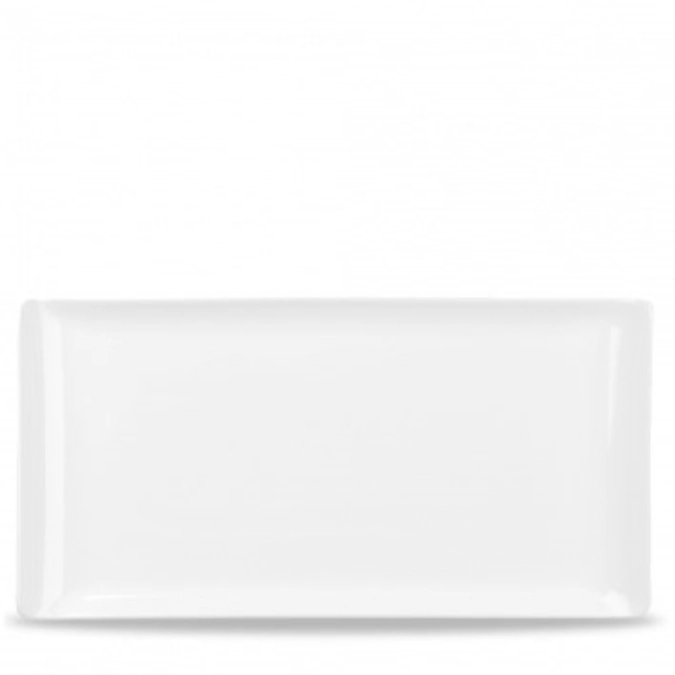 Alchmey Melamine White Buffet Tablett Rechteck 56x15.3cm