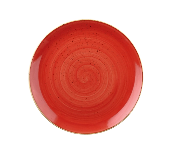 Assiette coupe plate berry red 21.7cm