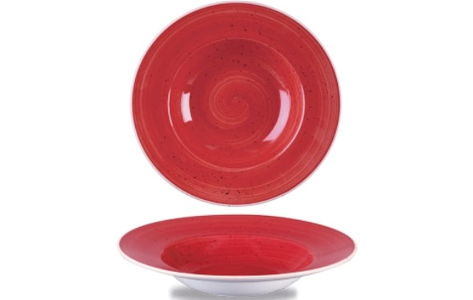 Assiette bassin aile berry red 24cm