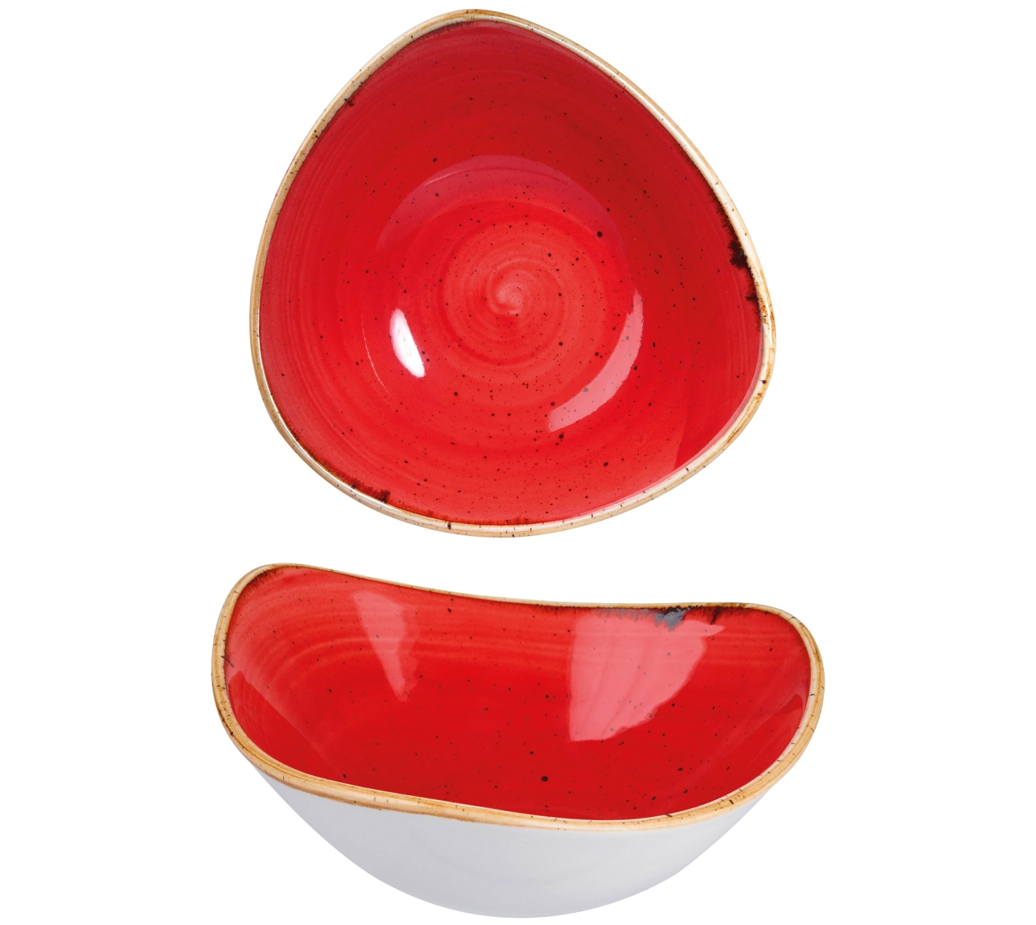 Bol triangle berry red 18.5cm