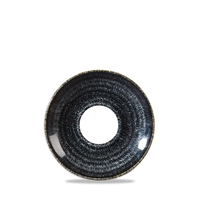 S.P. Homespun Charcoal Black Untertasse
