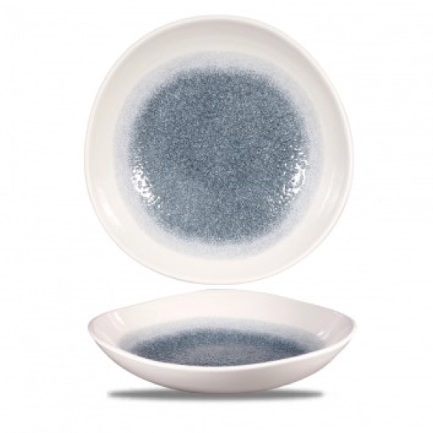 S.p. raku topaz blue organic assiette creuse 25.3cm