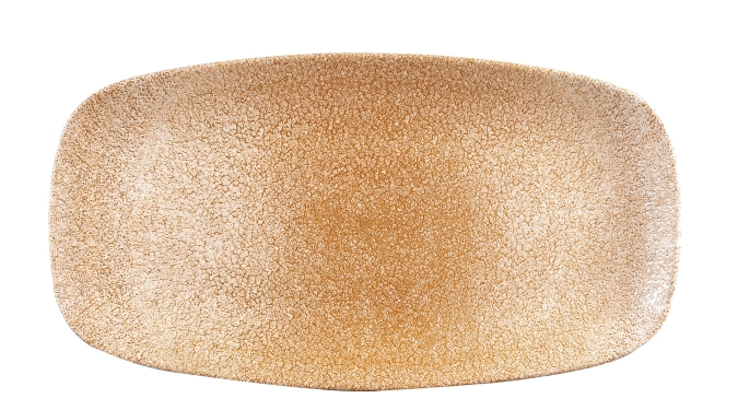 Assiette rectangulaire chefs oblong quartz black 35.5x18.9cm