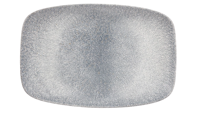 Assiette chefs oblong topaz blue 30 x 19.9cm
