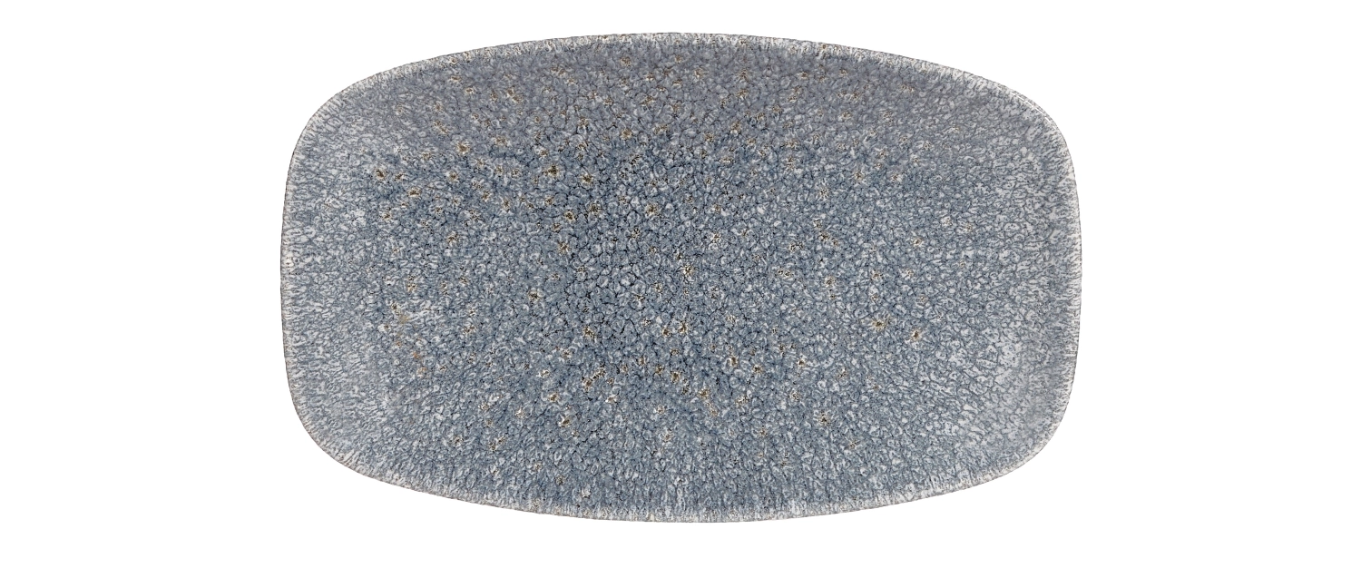 Assiette rectangulaire chefs oblong topaz blue 20x12.1cm