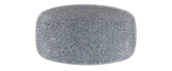 Assiette rectangulaire chefs oblong topaz blue 20x12.1cm