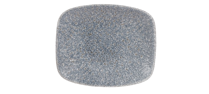 Assiette chefs oblong topaz blue 15.4 x 12.6cm
