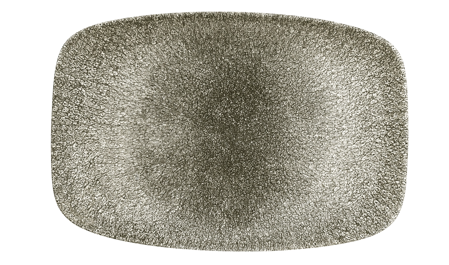 Assiette chefs oblong quartz black 30 x 19.9cm