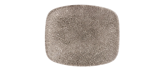 Assiette chefs oblong quartz black 15.4 x 12.6cm