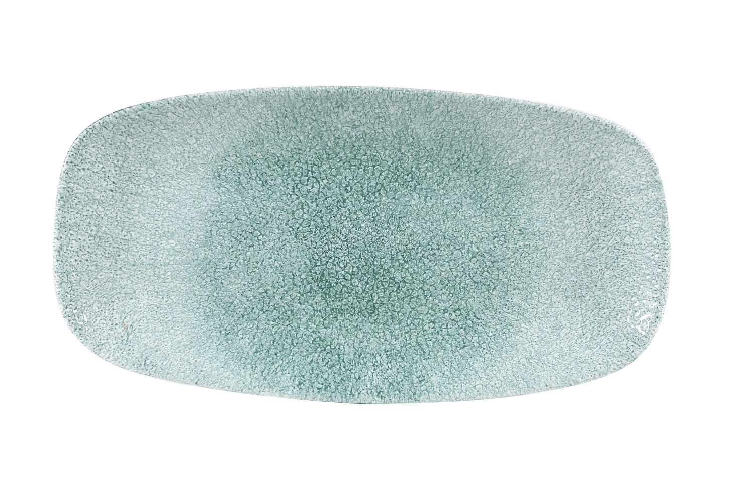 Assiette rectangulaire chefs oblong jade green 29.8x15.3cm
