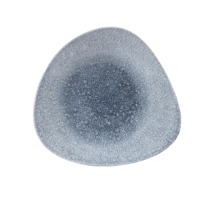 S.P. Raku Topaz Blue Triangel Schüssel