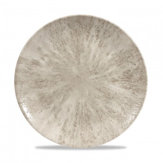 Assiette coupe plate stone agate grey 26cm
