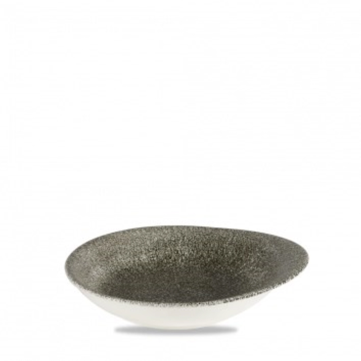 S.P. Raku Quartz Black Schale tief