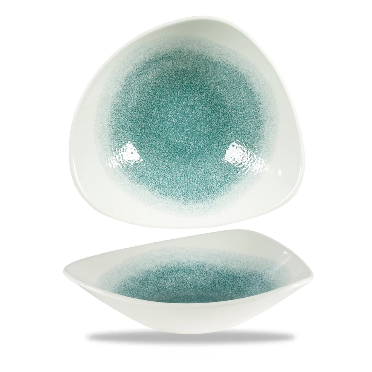 Bol triangle jade green 23.5cm 60cl