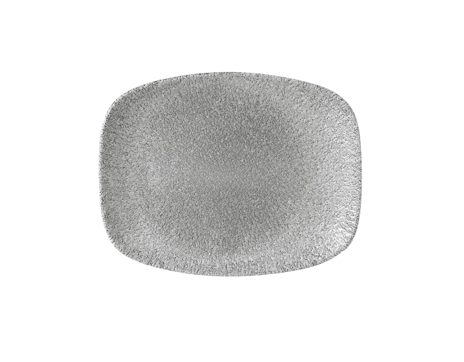 Assiette rectangulaire chef´s oblong 26.1x20.2cm raku jasper