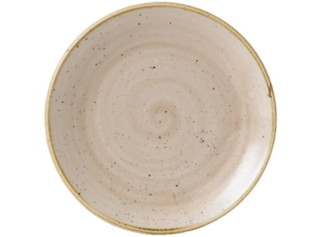 Stonecast Nutmeg Cream Coupe Teller flach