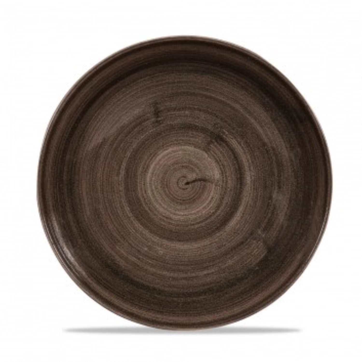 Stonecast patina iron black coupe assiette plate 21.7cm