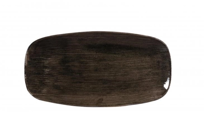 Stonecast patina iron black plat rectangulaire 29.8x15.3cm