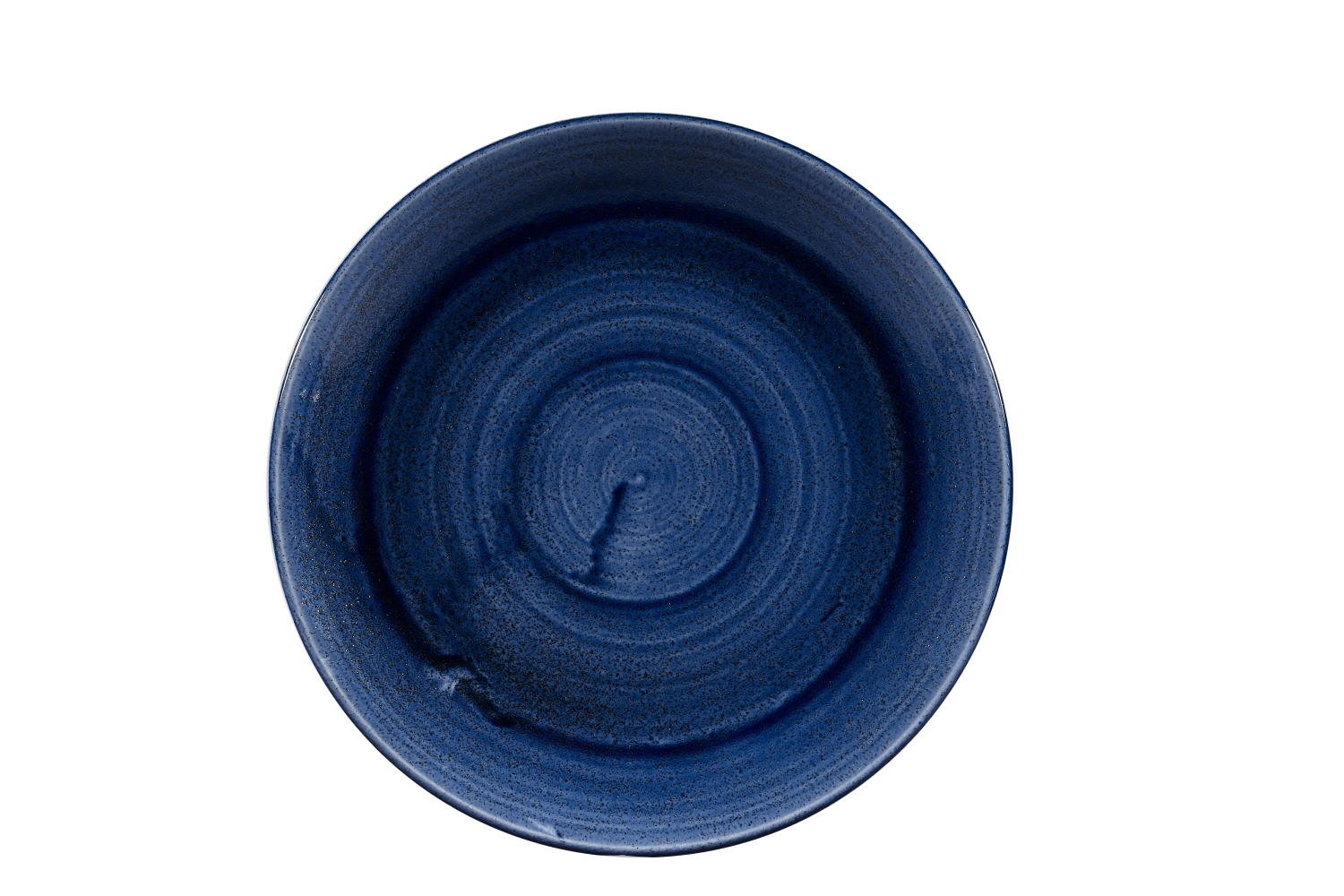 Assiette coupe plate patina cobalt blue 26cm