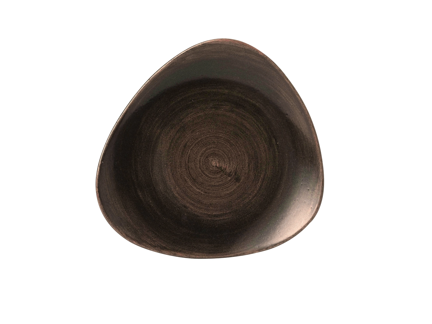 Assiette triangle plate grey 26.5cm