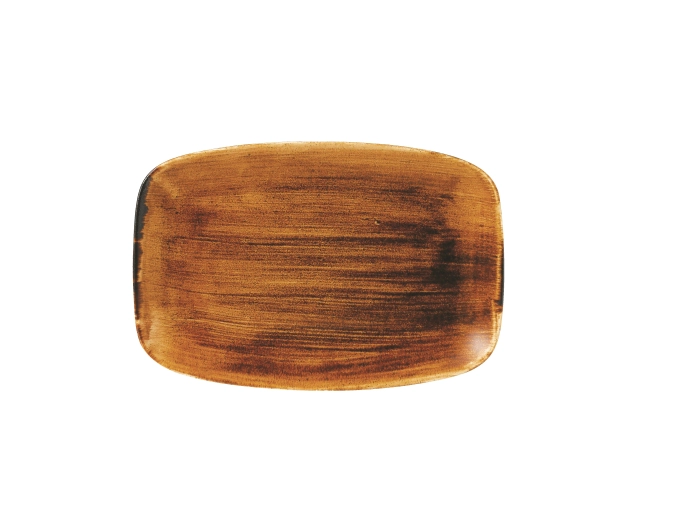 Assiette rectangulaire chef´s oblong 30x19.9cm vintage coppe
