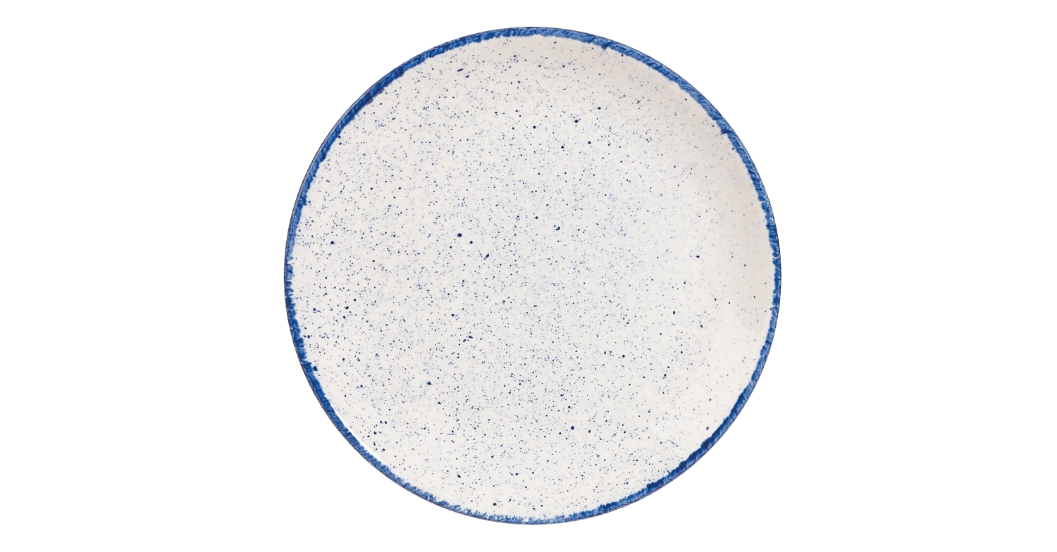 Stonecast Hints Indigo Blue Coupe Teller flach