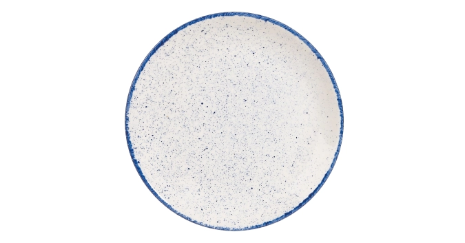 Stonecast Hints Indigo Blue Coupe Teller flach