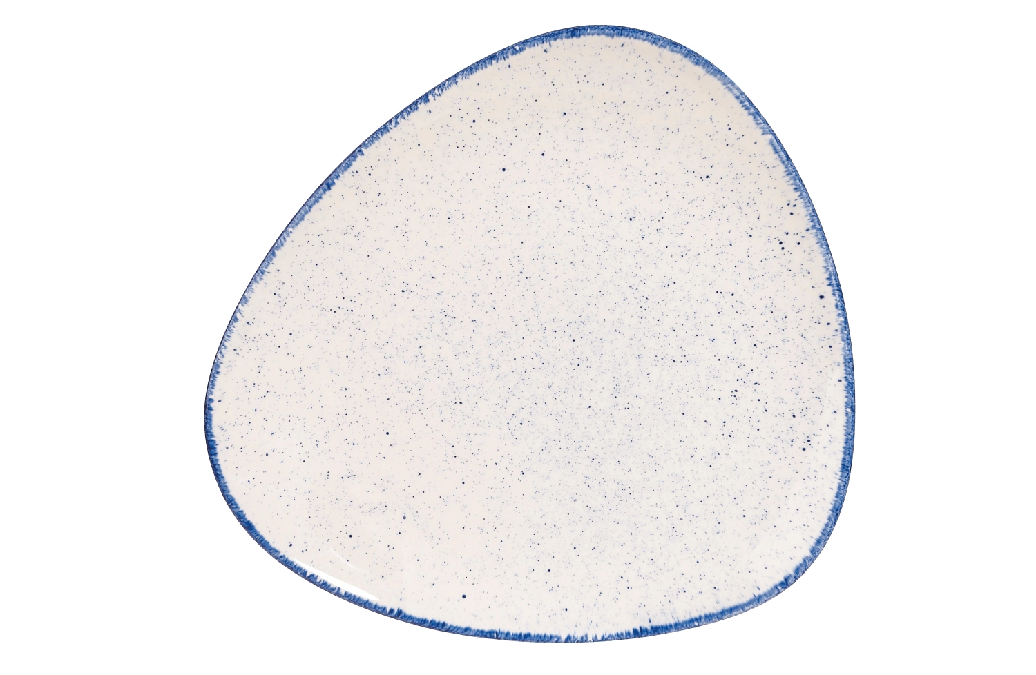 Assiette triangle plate indigo 22.9cm