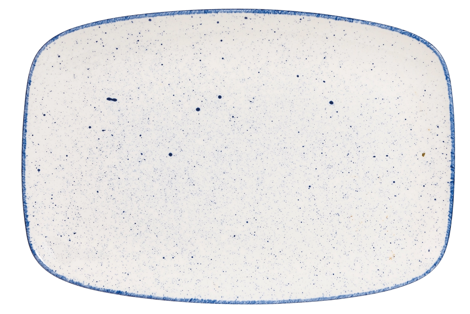 Assiette rectangulaire chefs oblong indigo 34.4cm x 23.4cm