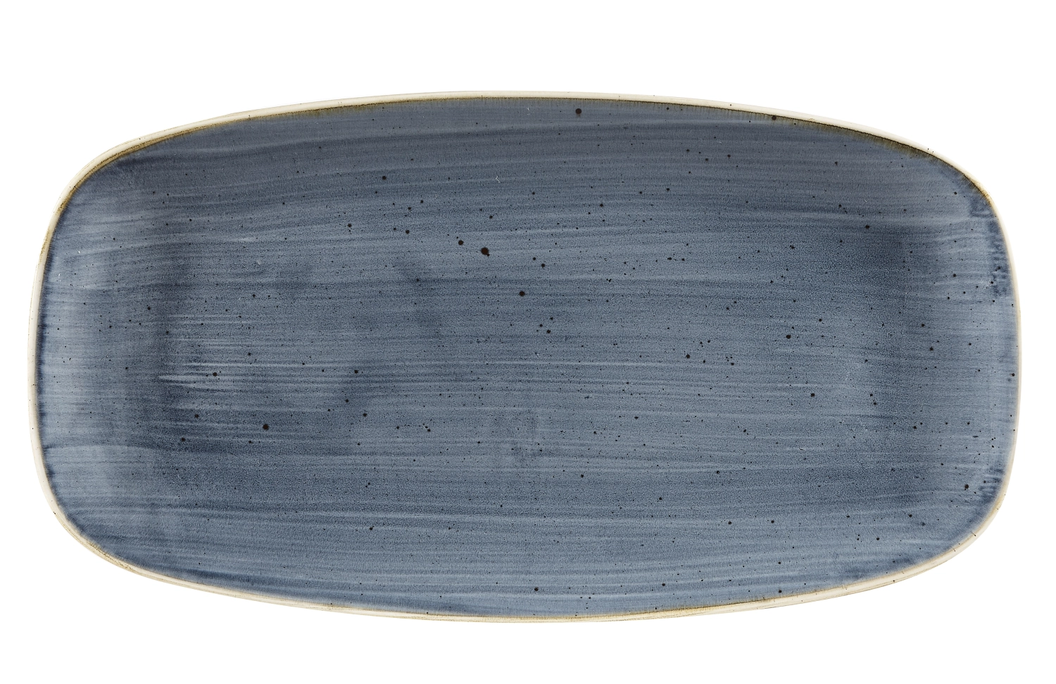 Stonecast blueberry assiette rectangulaire no. 4 35.5x18.9cm