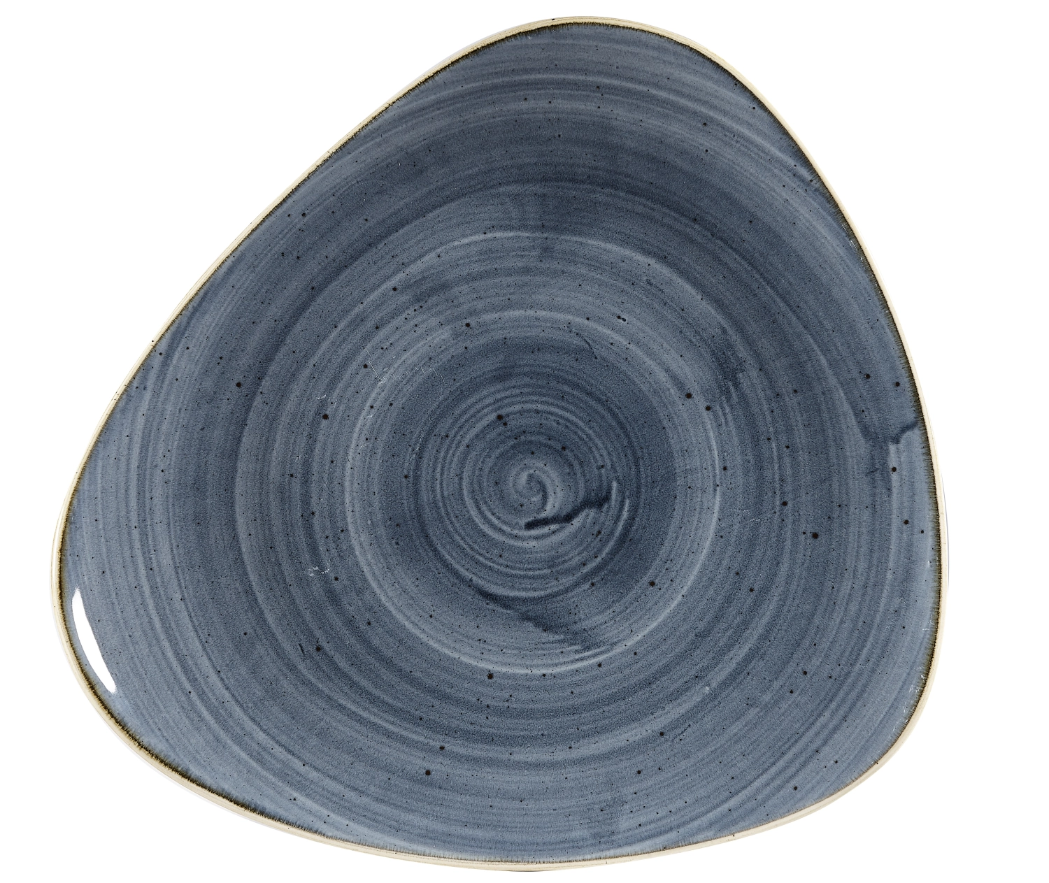 Stonecast blueberry triangle assiette plate 31.1cm