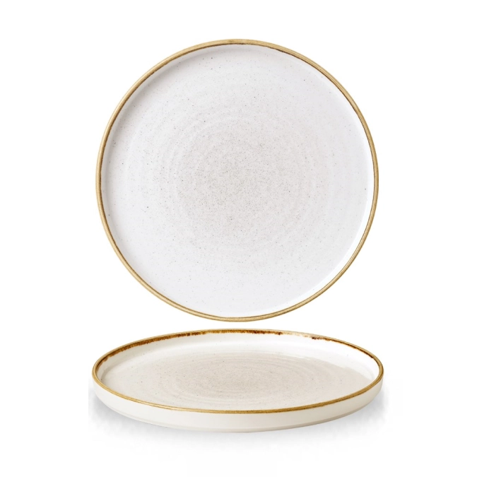 Stonecast barley white walled assiette plate 26cm