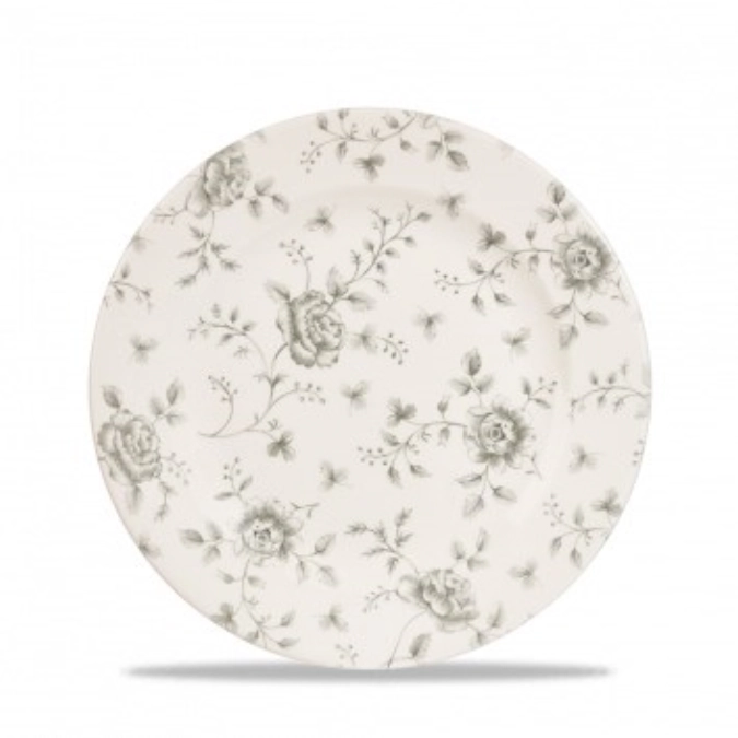 Assiette plate aile grey rose chintz 30.5cm