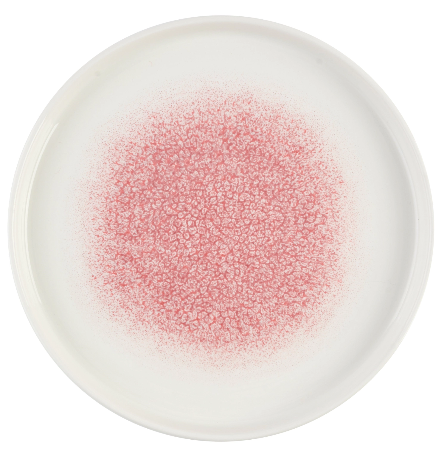 S.P. Raku Pink Quartz Chefs Assiette plate enveloppante