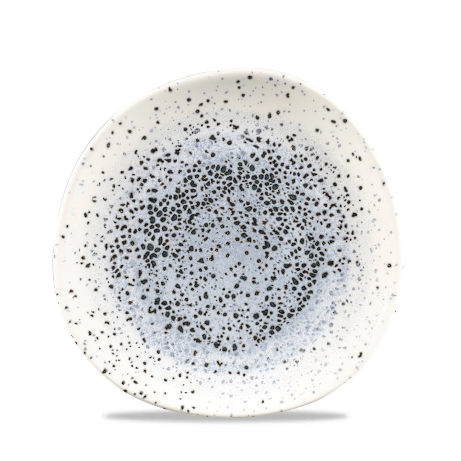 Assiette plate organic mineral blue 21cm