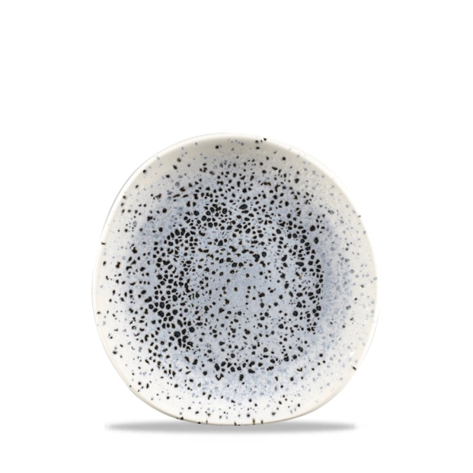 Assiette plate organic mineral blue 18.6cm