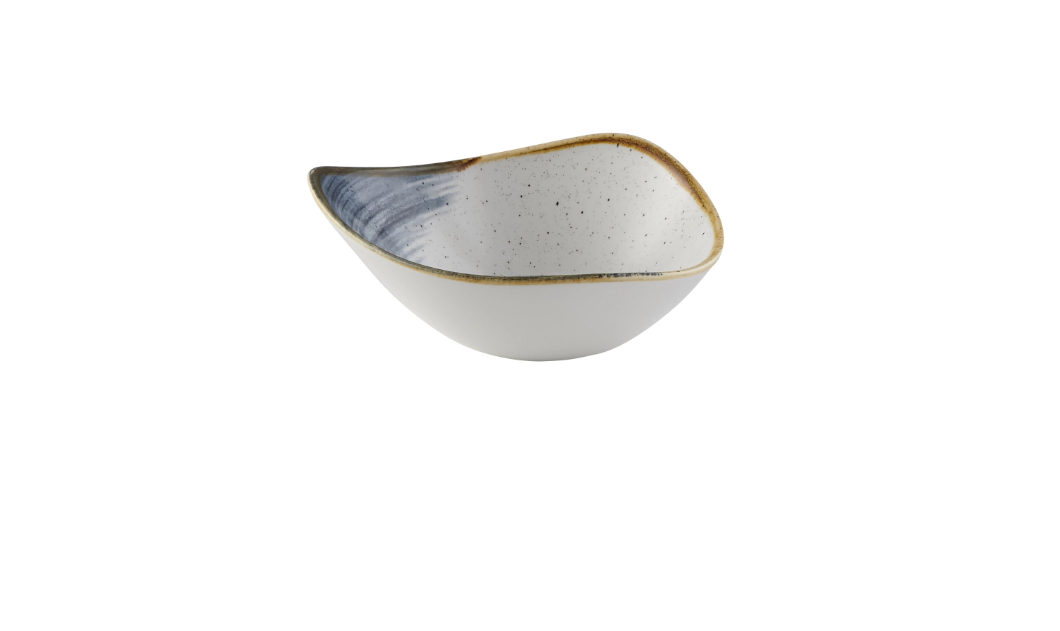 Stonecast accents blueberry triangle assiette creuse 18.5c