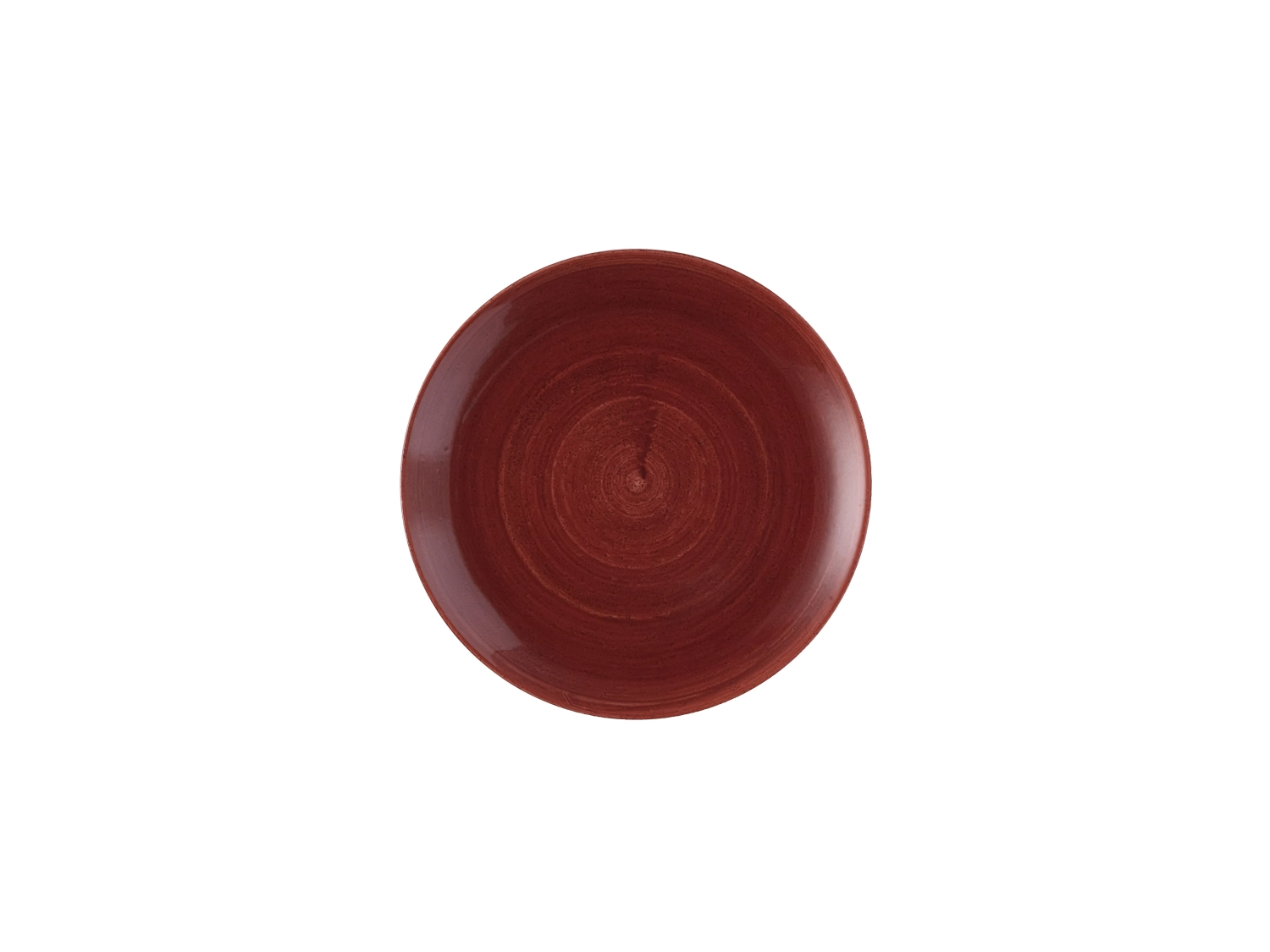 Stonecast Patina Red Rust Coupe Teller