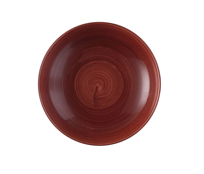 Stonecast patina red rust coupe assiette creuse 24.8cm