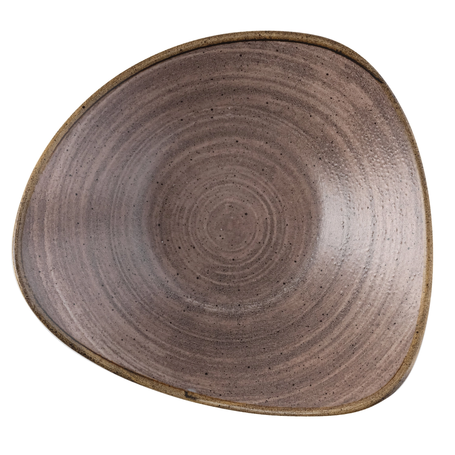 Stonecast Raw Brown Triangel Schüssel