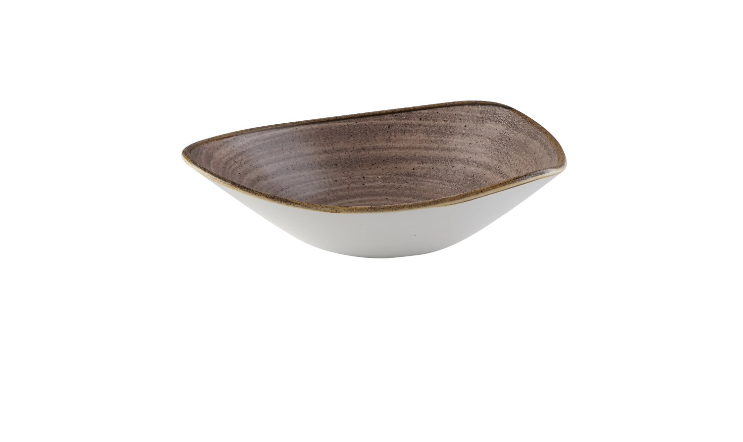 Stonecast Raw Brown Triangel Schüssel