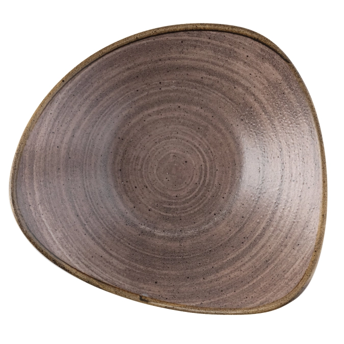 Stonecast Raw Brown Triangel Schüssel