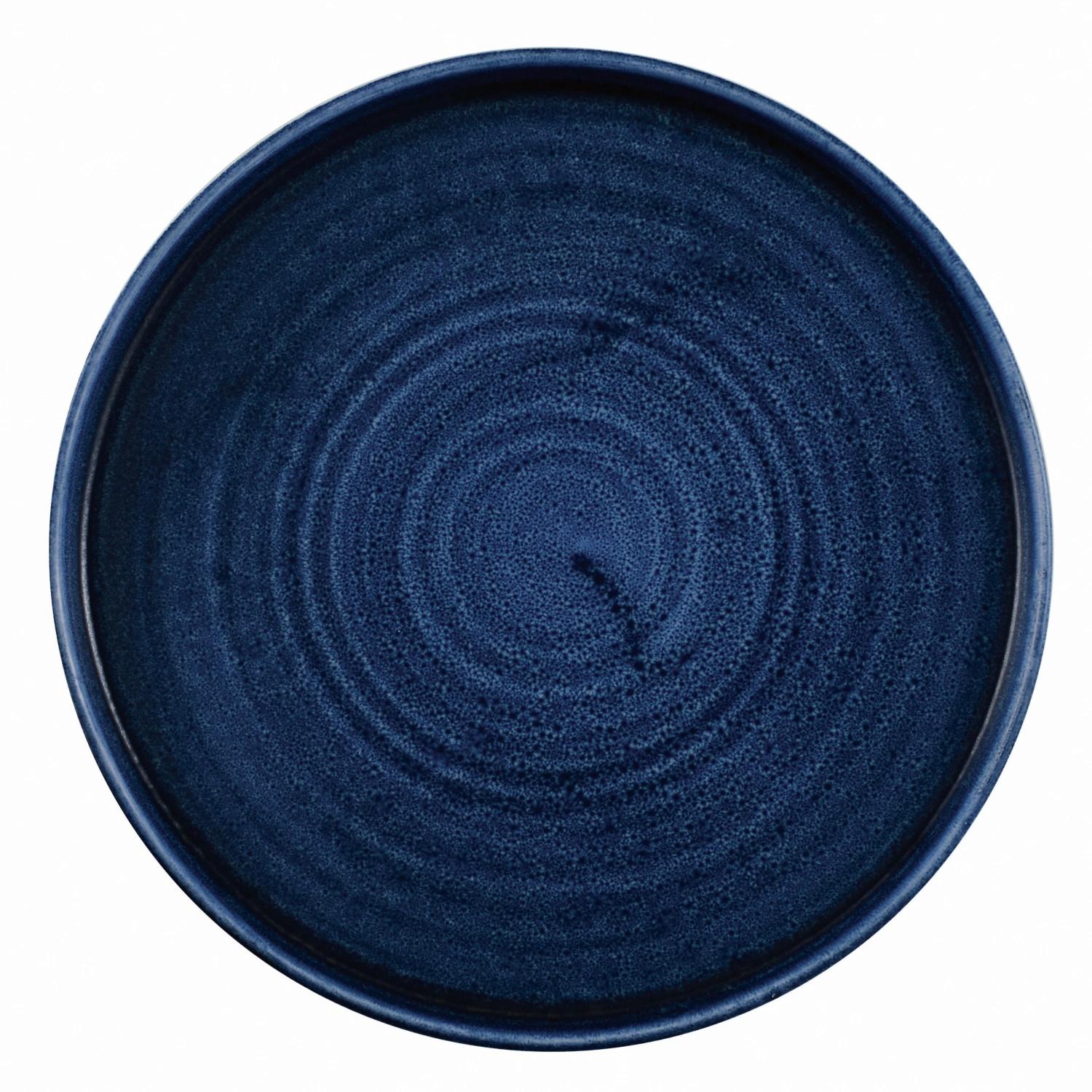 Stonecast Plume Assiette gaufrée ultramarine