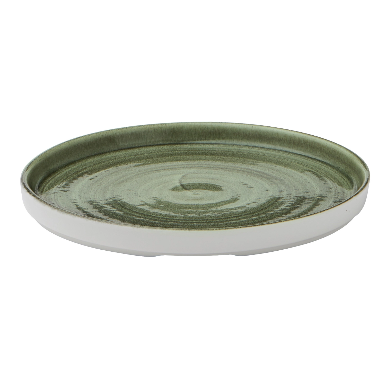 Stonecast Patina Burnished Green Walled Teller