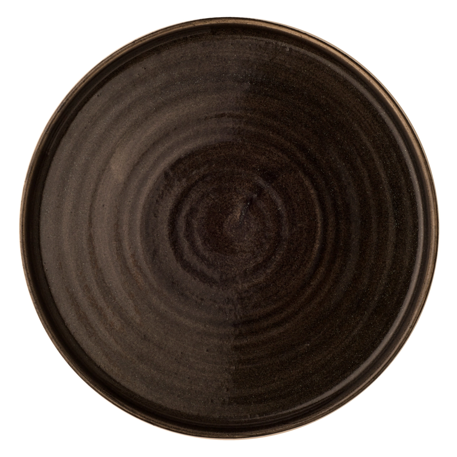 Stonecast Patina Iron Black Assiette plate enveloppante