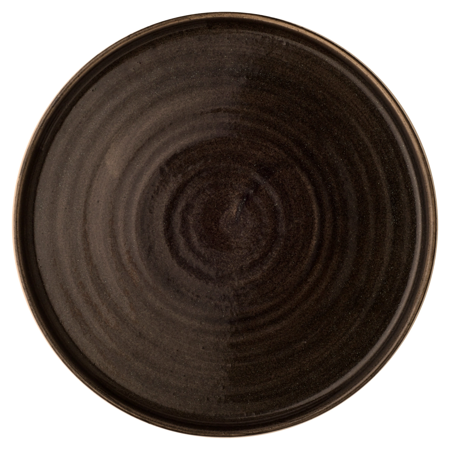 Stonecast Patina Iron Black Assiette plate enveloppante