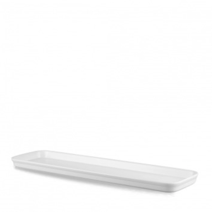 Cookware White 2/4 flaches Tablett 53x15x2.5cm 1.4lt