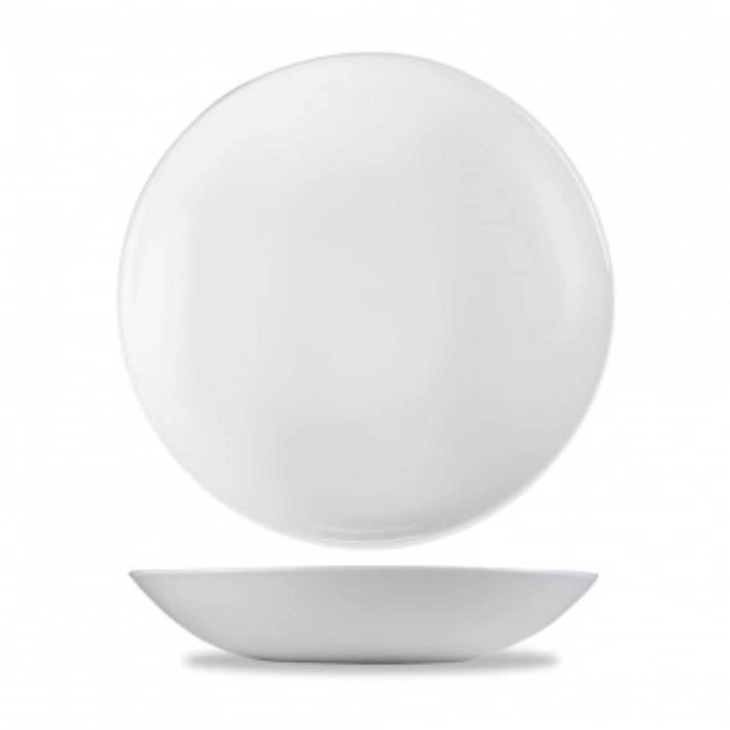 Evolve White Coupe Teller tief